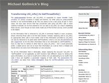 Tablet Screenshot of blog.gollmick.de